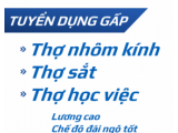 TUYỂN THỢ NHÔM KÍNH, THỢ SẮT ĐÀ LAT·